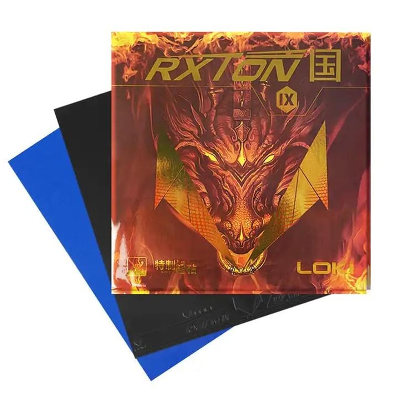 (美品・中国人気CNFラケット)LOKI ROXTON9pro(ラバー付き) LOKI Rxton 9Pro Koto BasaltCNFファイバープロフェッショナルレベル