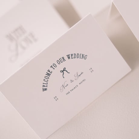 Name card -folded in half-