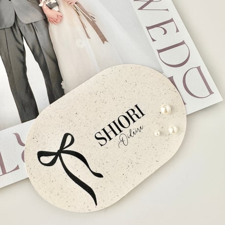 Name card -oval-