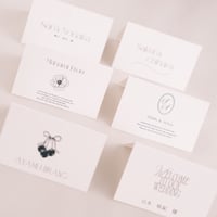 Name card -folded in half-
