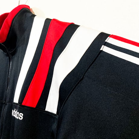 USED【 adidas 】90sトラックジャケット（デサント製）／MENS：M〜L（送料込）［BSF-O］