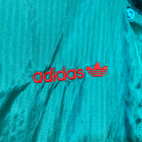 USED【 adidas 】90sナイロンジャケット（デサント製）／MENS：M〜L（送料込）［BSF-O］
