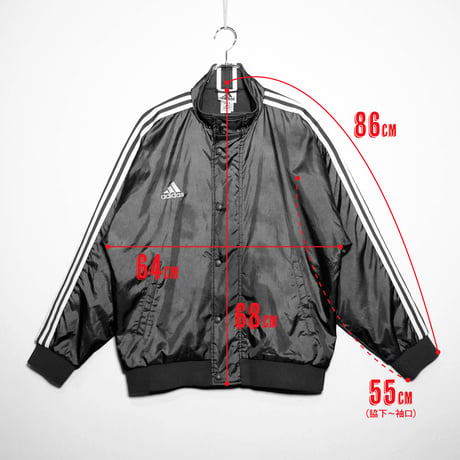 USED【 adidas 】90sナイロンジャケット／MENS：L（送料込）［BSF-O］