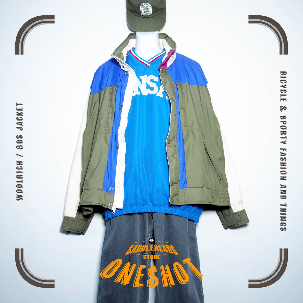 USA製 80s woolrich スコールジャケット ナイロン ブルゾン XL 80s woolrich blue purple red nylon jacket 80年代 ウールリッチ