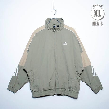 USED【 adidas 】ナイロンジャケット／MENS：XL（送料込）［BSF-O］