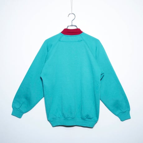 USED【 HUGO BOSS SPORTS 】エリつきスウェットシャツ／MENS：S（送料込）［BSF-T］