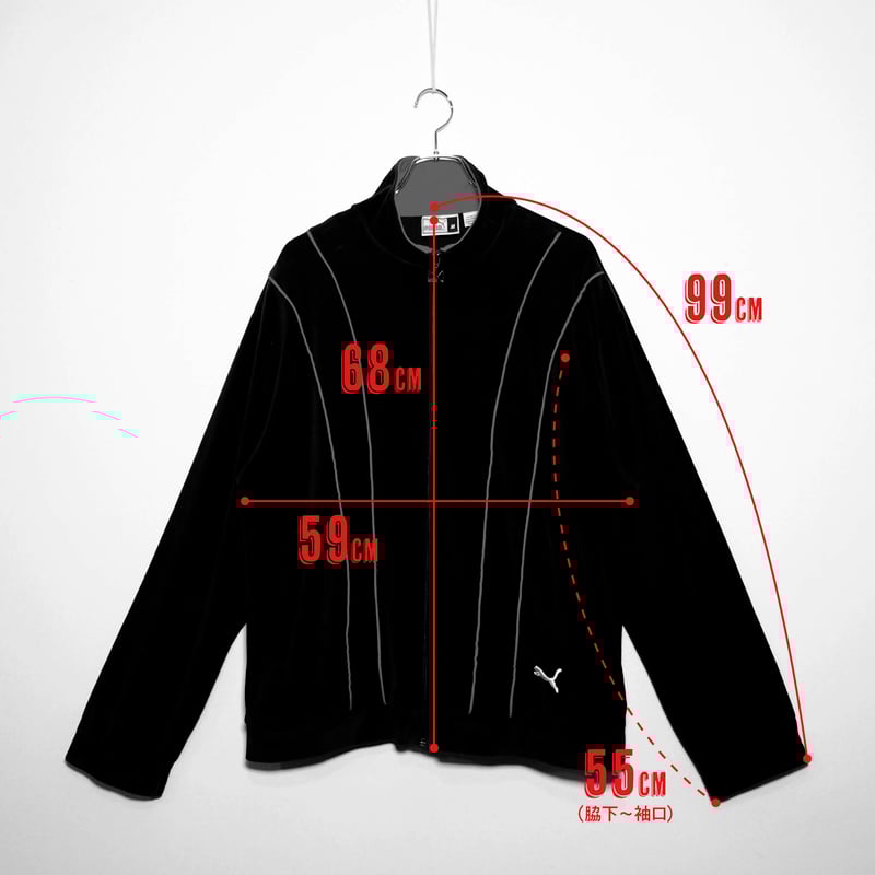 USED【 PUMA 】ベロアトラックジャケット／MENS：M〜L（送料込）［BSF