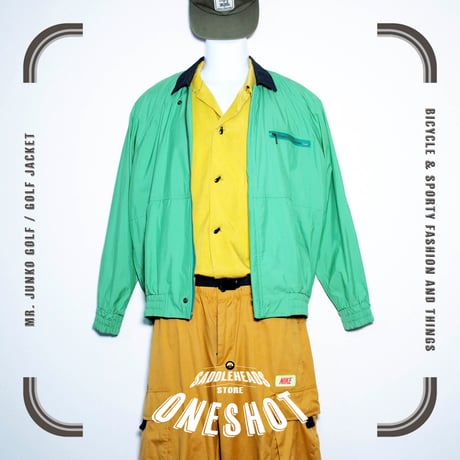 USED【 Mr. JUNKO GOLF 】ゴルフジャケット／LADIES：M〜L（送料込）［BSF-O］
