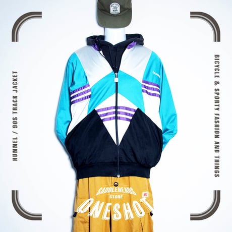 USED【 hummel 】90sトラックジャケット／MENS：M〜L（送料込）［BSF-O］