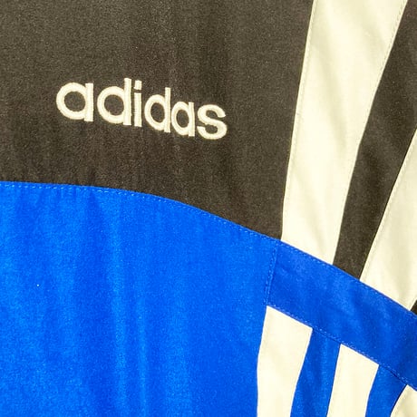 USED【 adidas 】90sポリエステルジャケット／MENS：M〜L（送料込）［BSF-O］
