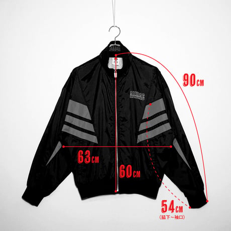 USED【 adidas 】90sナイロンジャケット（デサント製）／MENS：M〜L（送料込）［BSF-O］