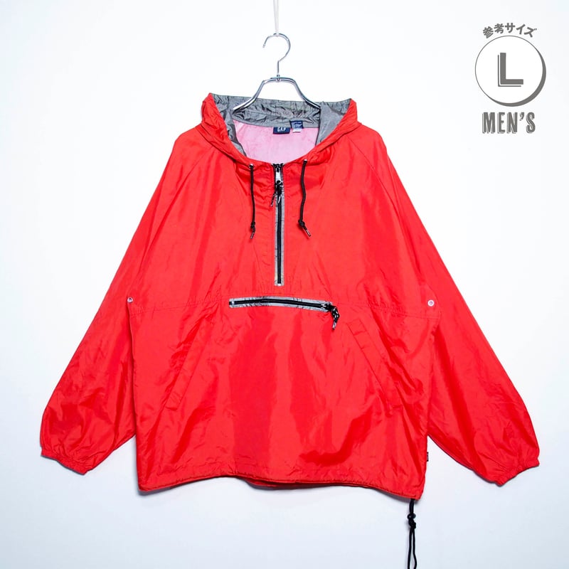 USED【 GAP 】ナイロンアノラックパーカー（収納袋付）／MENS：L（送料