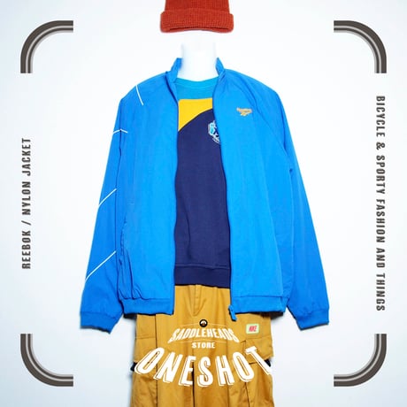 USED【 Reebok 】ナイロンジャケット／MENS：3XL（送料込）［BSF-O］