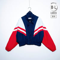 USED【 PULL&BEAR 】ショート丈ポリエステルジャケット／LADIES：M〜L（送料込）［BSF-O］