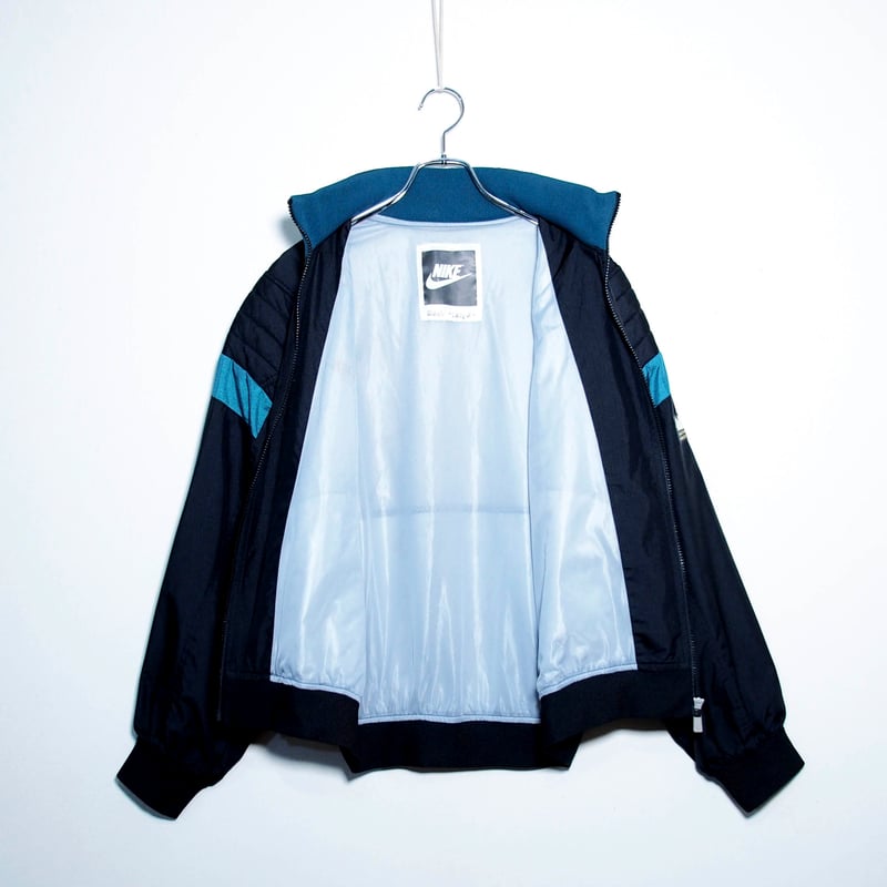 【希少】NIKE 90s ナイロンジャケット L 入手困難 065【入手困難】ナイキ☆刺繍ロゴ 90s ハーフジップナイロン