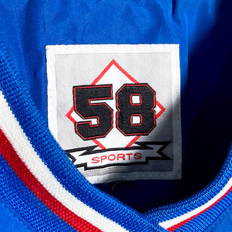USED【 58SPORTS 】カンザスジェイホークスプルオーバージャケット／MENS：L〜XL（送料込）［BSF-T］