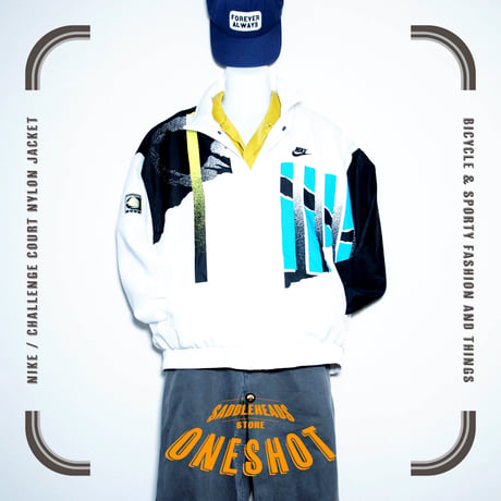 USED【 NIKE 】CHALLENGE COURTナイロンジャケット／MENS：M（送料込）［BSF-O］