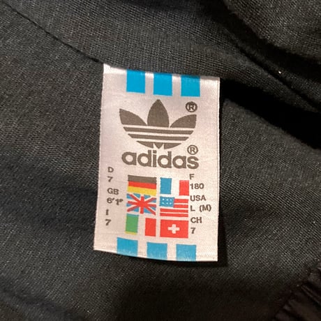 USED【 adidas 】80〜90sナイロンジャケット／MENS：L〜XL（送料込）［BSF-O］
