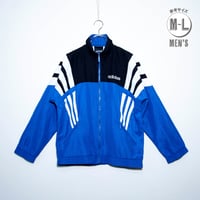 USED【 adidas 】90sポリエステルジャケット／MENS：M〜L（送料込）［BSF-O］
