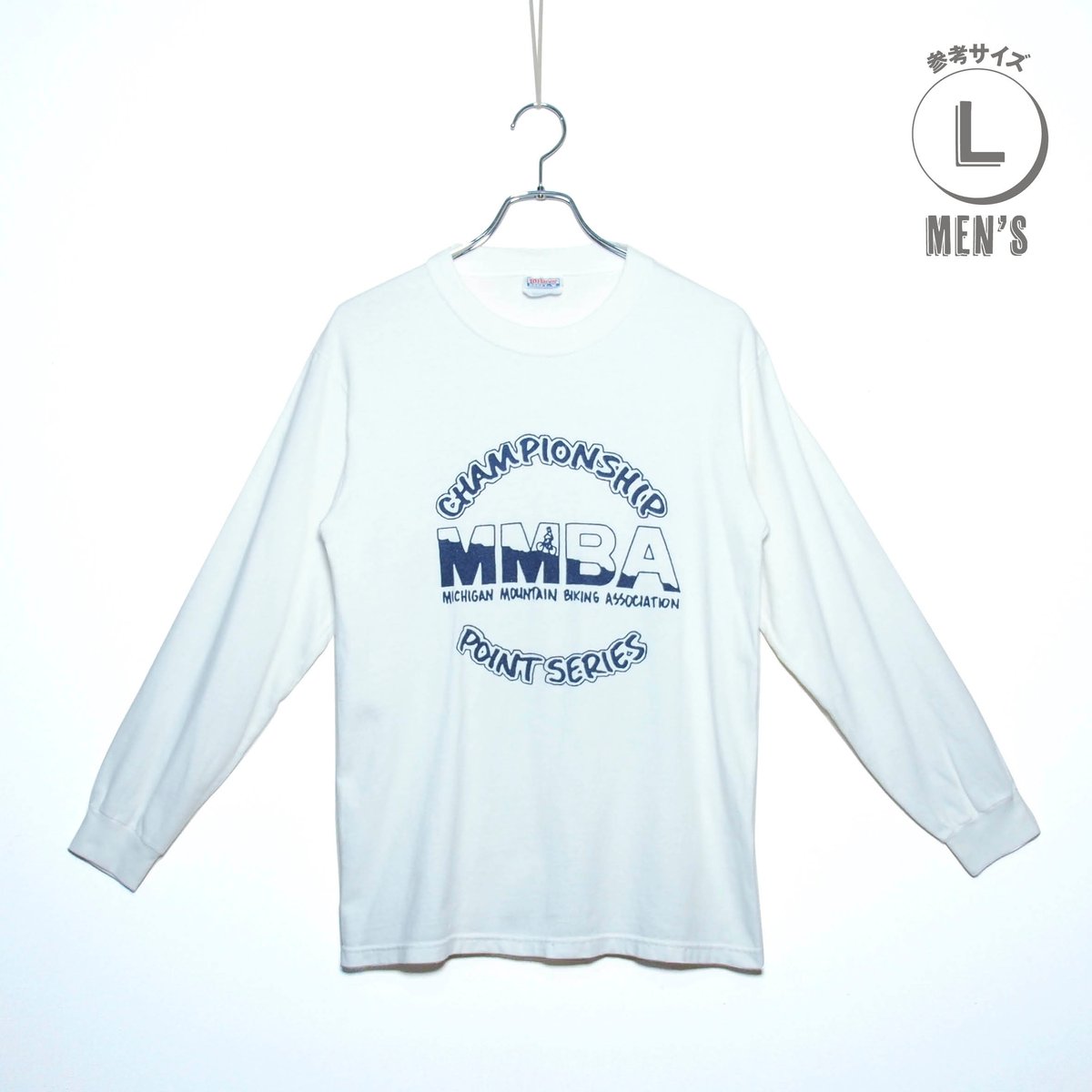 USED【 Hanes 】MMBA ロングスリーブTシャツ／MENS：L（送料込）［BSF-T