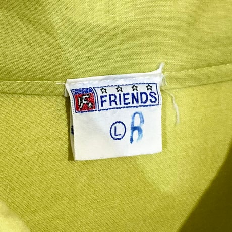 USED【 FRIENDS 】コットンハーフジッププルオーバー／MENS：L（送料込）［BSF-T］