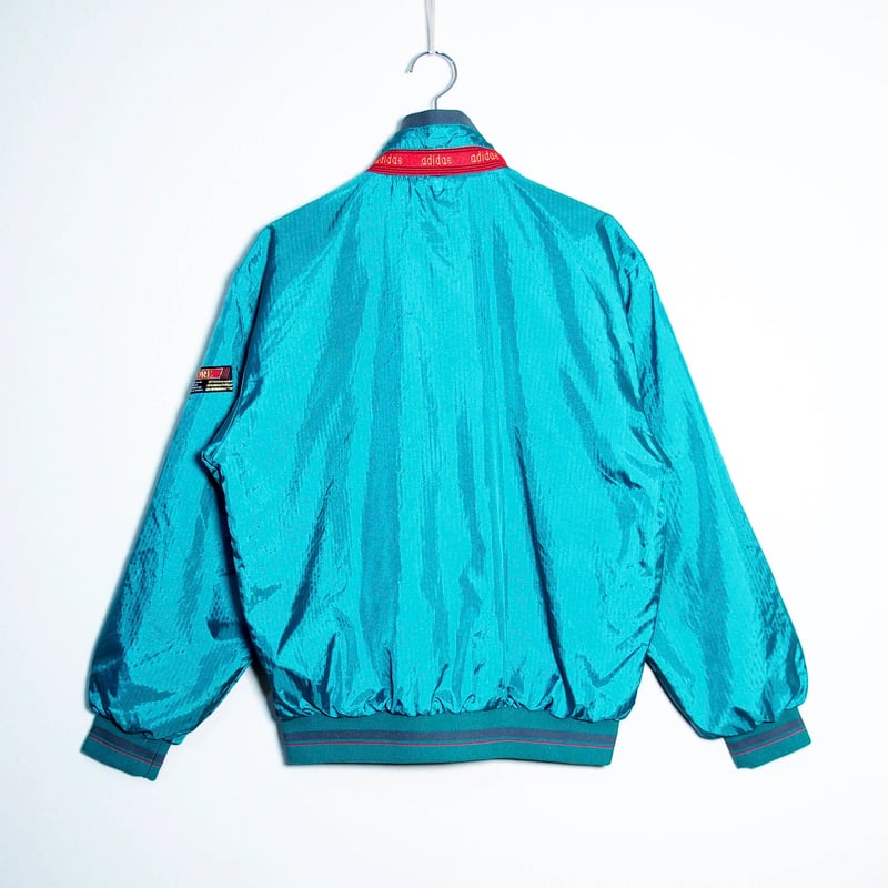 adidas ナイロンジャケット Originals BLUE 90s アディダスadidas ナイロンジャケット XL相当 ハーフジップ