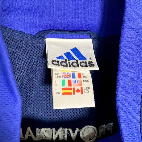 USED【 adidas 】90sポリエステルジャケット／MENS：XL（送料込）［BSF-O］