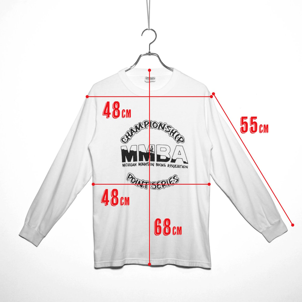 USED【 Hanes 】MMBA ロングスリーブTシャツ／MENS：L（送料込）［BSF-T