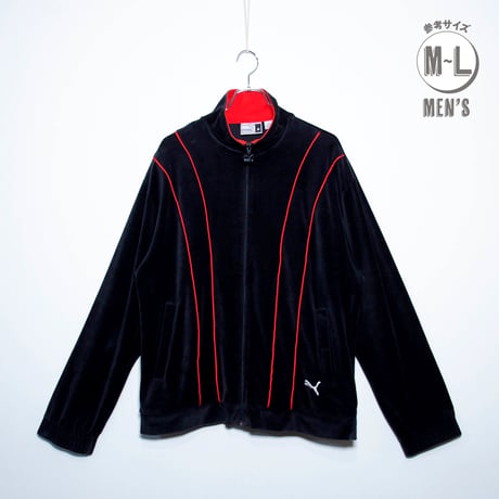 USED【 PUMA 】ベロアトラックジャケット／MENS：M〜L（送料込）［BSF-O］