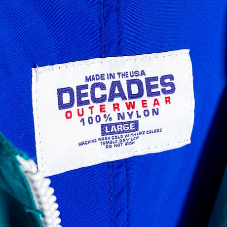 USED【 DECADES 】アノラックパーカー／MENS：L〜XL（送料込）［BSF-O］