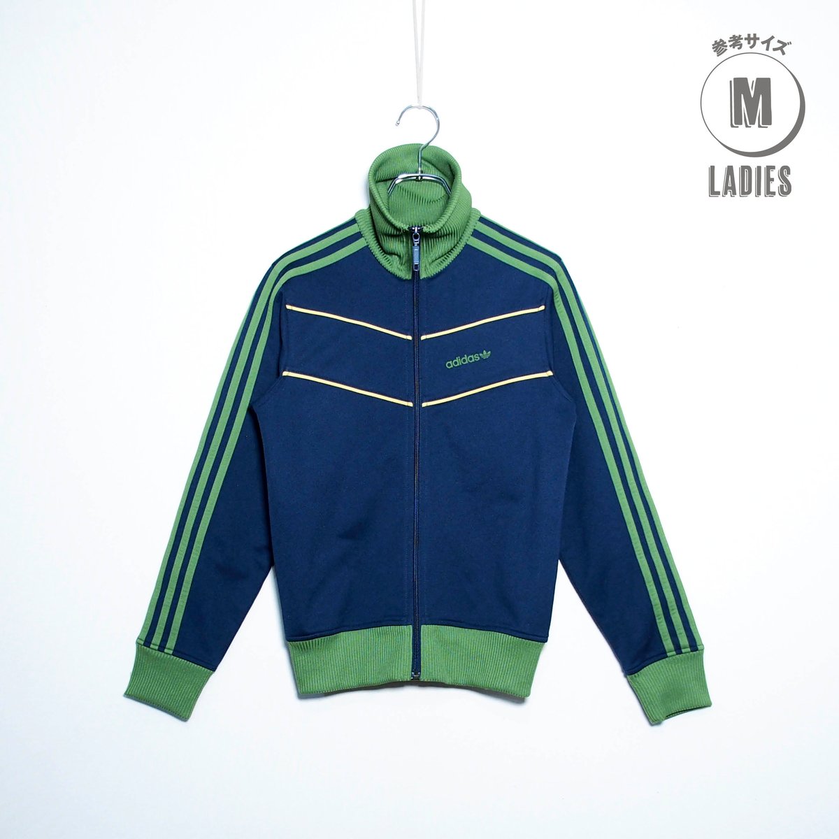 断*中様 adidas トラックジャケット 00s adidasアディダス トレフォイル ビッグロゴ フェルト