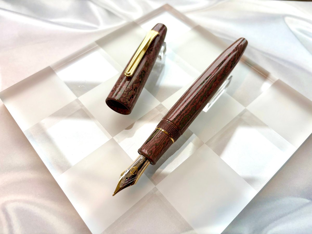 SAILOR セーラー 長刀研ぎエボナイト万年筆 梅咲 FM | PEN'S ALLEY Ta