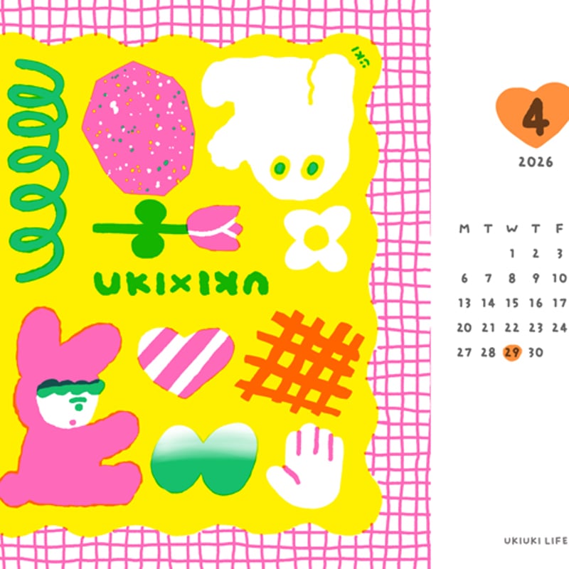 YUKIページ！2026年製作 2026年 卓上カレンダー いといゆき〈COLORS〉 | PEN'S ALLEY Takeu