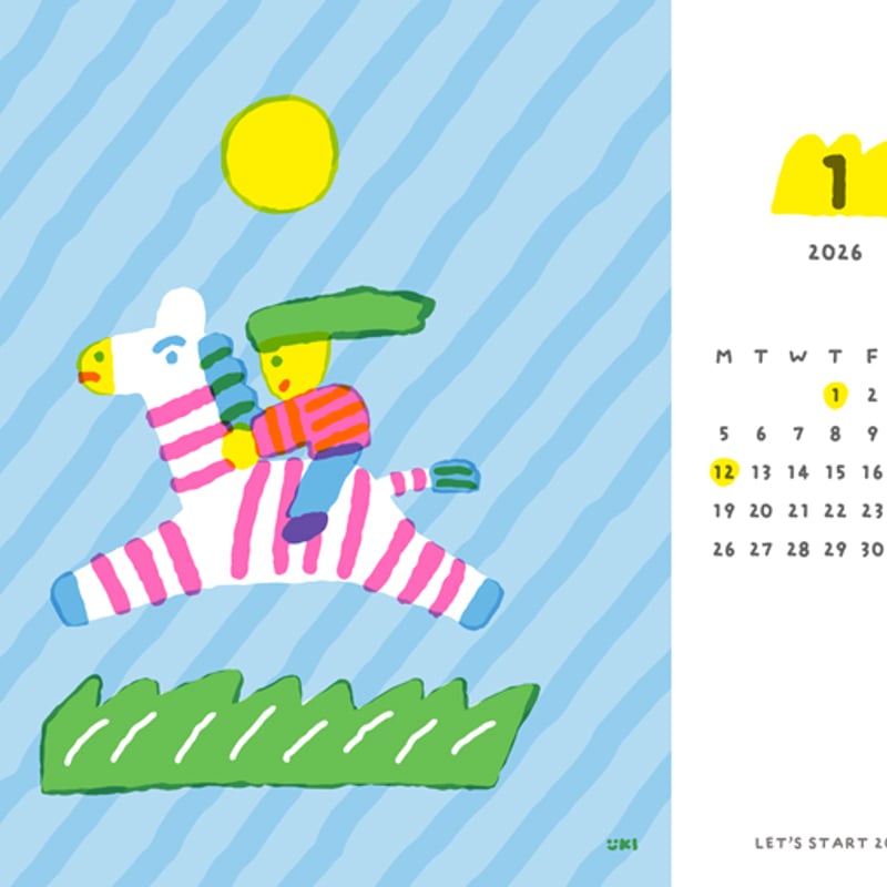 2026年 卓上カレンダー いといゆき〈COLORS〉 | PEN'S ALLEY Takeu