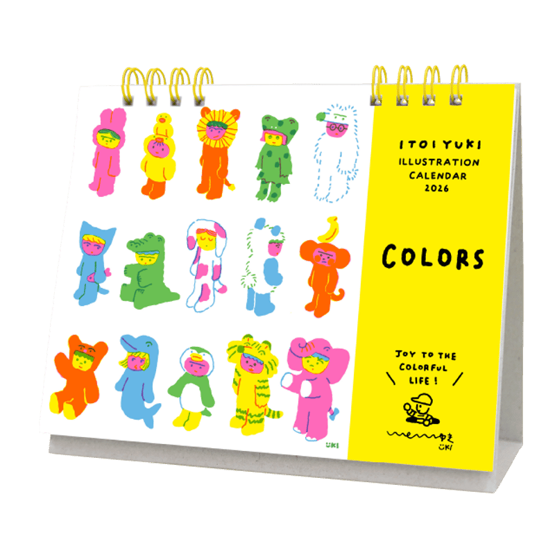2026年 卓上カレンダー いといゆき〈COLORS〉 | PEN'S ALLEY Takeu