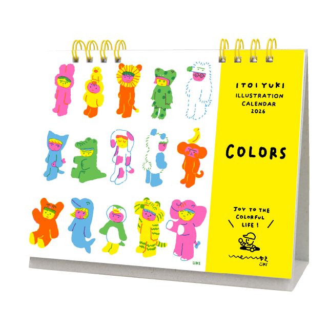 2026年 卓上カレンダー いといゆき〈COLORS〉 | PEN'S ALLEY Takeu