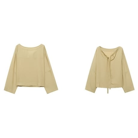 back ribbon design blouse /3color　NK2311