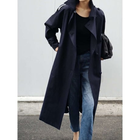 stand collar trench coat /2color　NK1283