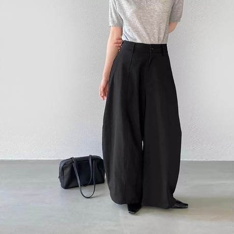 relaxed cocoon wide pants /3color　NK2177