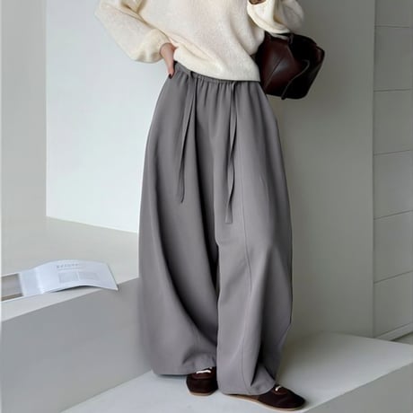 volume tuck wide pants /3color　NK1943