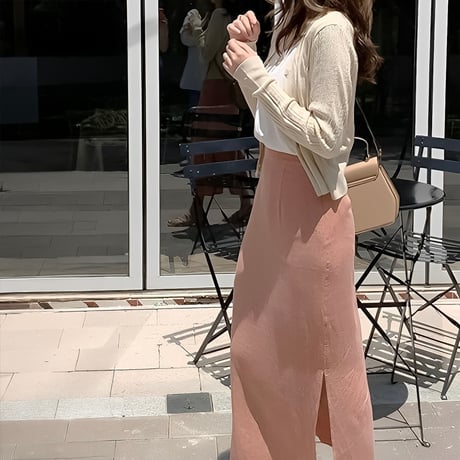 pointelle knit v-neck cardigan /2color　NK2171