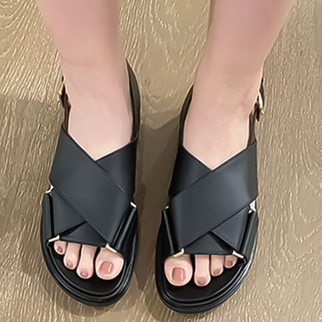 cross belt back strap sandal　NK2201