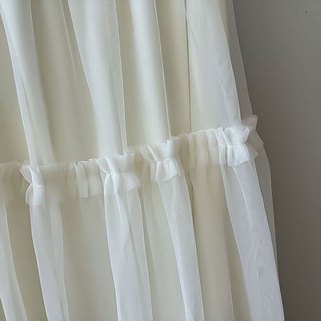 ribbon tulle tiered skirt /3color　NK2267