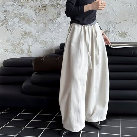volume tuck wide pants /3color　NK1943