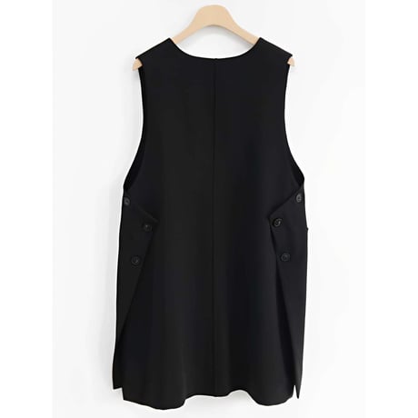 side button gilet /2color　NK1282