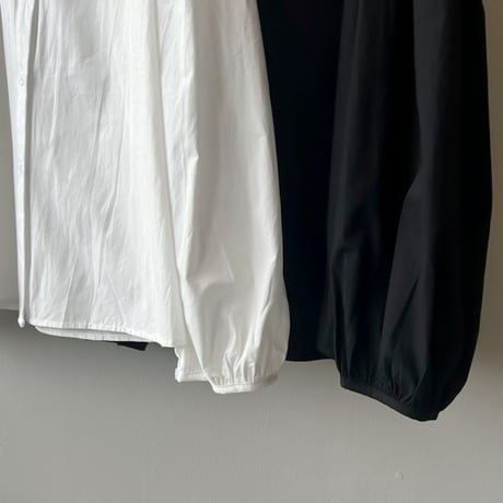 volume sleeve band collar blouse /2color　NK1945