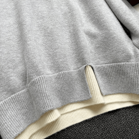 layered knit tops /2color　NK1588