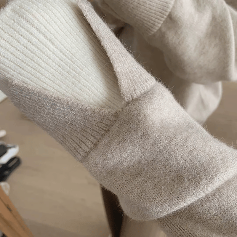 layered knit tops /4color NK1588 | HiLo＆HiLo