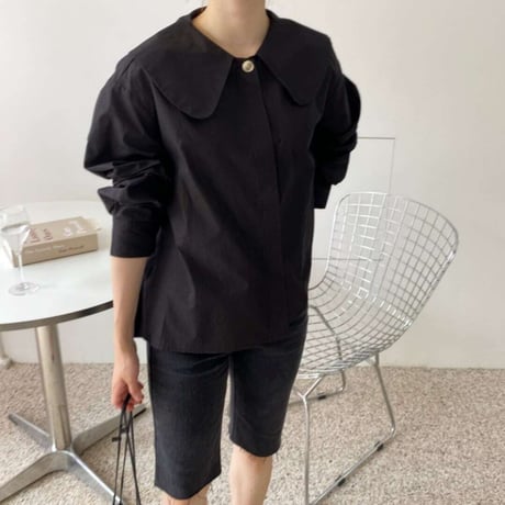 sailor color puff sleave blouse /2color　NK1354