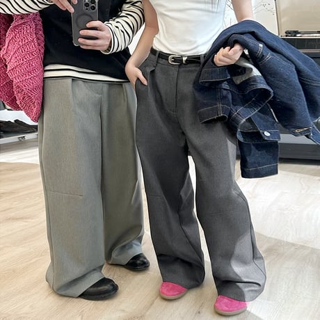 tailored wide leg pants /2color　NK1767